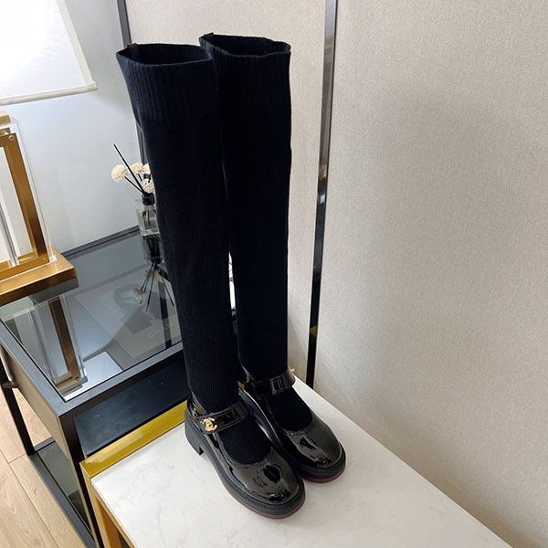 これからの季節にヘビロテ確定！シャネルロングブーツ 本物 shn46843