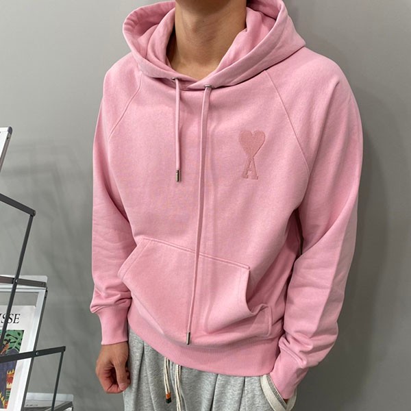 完売必至 アミ パリス 本物☆Ami de Coeu☆ハートロゴ☆フーディーパーカー amy24466