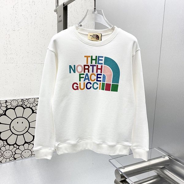 完売必至グッチ ノースフェイス コラボ 長袖コットントレーナー 本物 gup67159