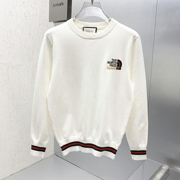 目を惹くカラー◆グッチ ノースフェイス◆ロゴプリント コットン 長袖 Tシャツ 本物 guv07225