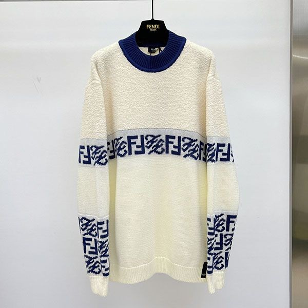 超希少！フェンディ☆ FFモチーフ ビスコース 本物 セーター fee27700