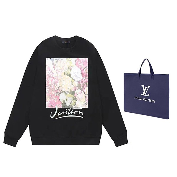 ルイヴィトン 本物 LVフラワータペストリープリント スウェット vup65862