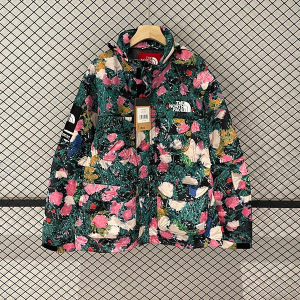 シュプリーム × ノースフェイス 本物 フローラルコンバーチブルジャケット Shr07505