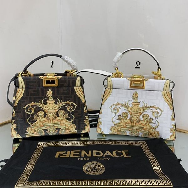 ☆超人気☆フェンディ×ヴェルサーチェ 本物 ピーカブー ハンドバッグ 2色 fen37220