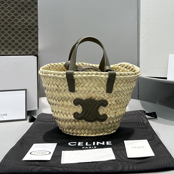 春夏新作セリーヌ★ティーン トリオンフ パニエ かごバッグ 本物 Ceq17659