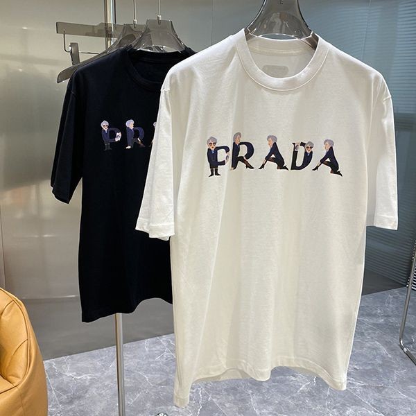 可愛い プラダ☆ロゴ コットンTシャツ 本物 pum01777