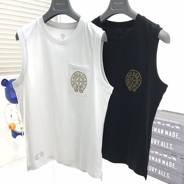 ☆超人気☆クロムハーツ トリプル クロス ロゴ タンクトップ 本物 Kul43860