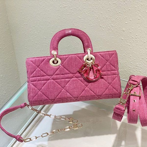 世界中で大人気ディオール レディ D-Joy バッグ 本物 カナージュ デニム M0540
