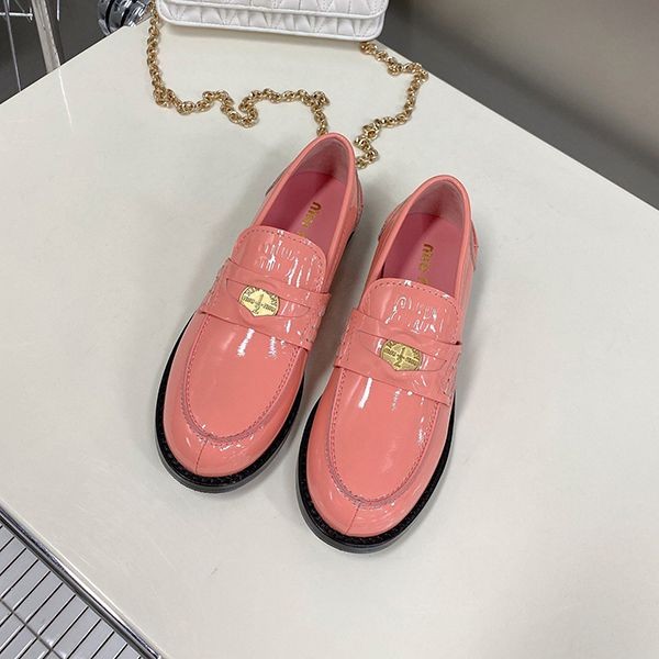 2022春夏 新作 ミュウミュウ ローファー 本物 可愛い myr28528