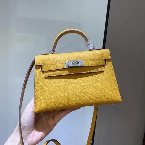 エルメス ケリーミニ2 カザック エプソン 本物 シルバー金具 he19014