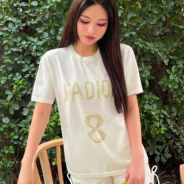 かっこ可愛い ディオール ジャディオール ロゴ コットン tシャツ 本物 deu18010