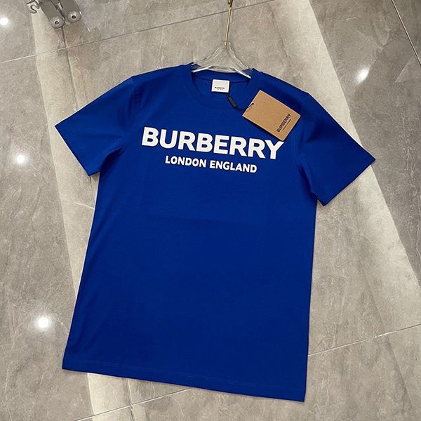 一目惚れバーバリー Tシャツ 本物 クルーネック 半袖 ロゴ Bas02601