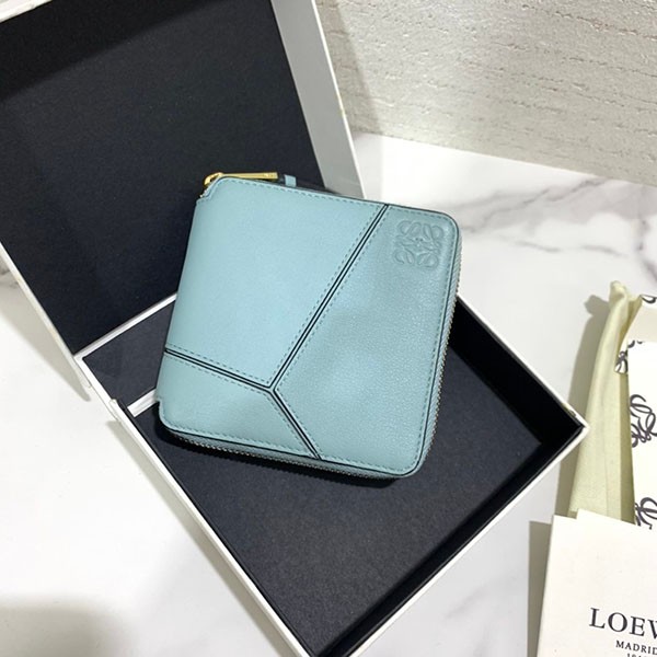 可愛い ロエベ◇パズル◇ラウンドジップ二つ折り財布 本物 lox74910