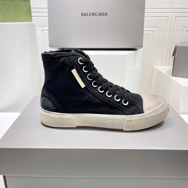 《大人気》バレンシアガ 本物 PARIS HIGH TOP スニーカー ブラック bac50914