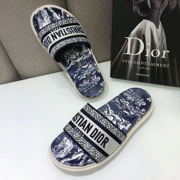 《大人気》ディオール Dway トワル ドゥ 本物 ジュイ リバース ミュール dee08141