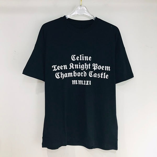 【セリーヌ】ルーズTシャツ 本物シャンボール コットンジャージー 2X856501F